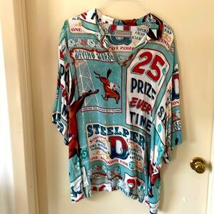 Double D Ranch. 2pc Red,White and blue 2x 1x